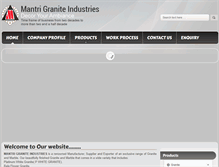 Tablet Screenshot of mantrigranite.com